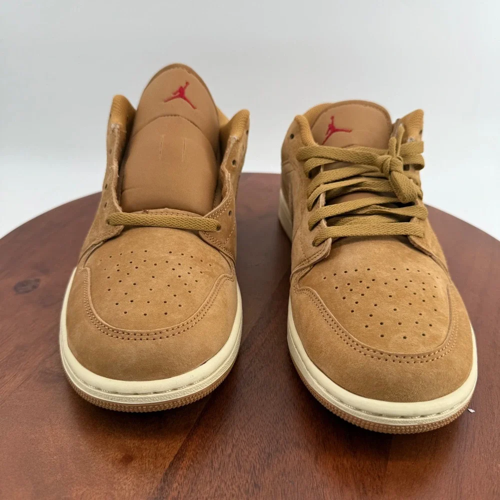Nike Air Jordan 1 Low SE Flax Varsity Red Muslin HV4089-200 Mens Size 11 NEW